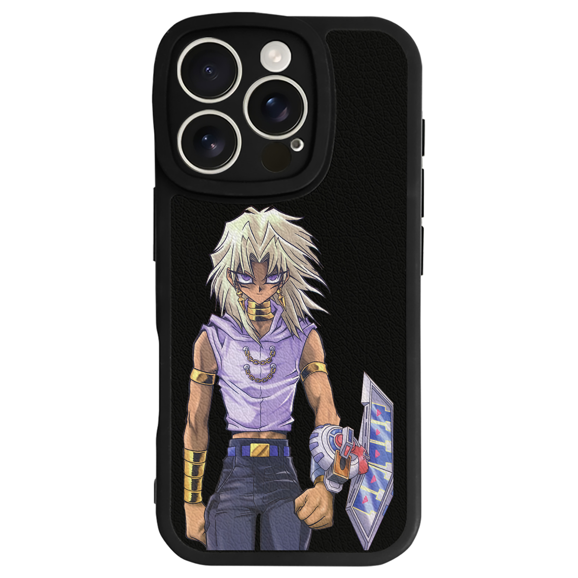 （画像用） 遊☆戯☆王 Yu-Gi-Oh! 【iPhone 16シリーズ対応】シリコンスマホケース（レザー調） 材質：シリコン